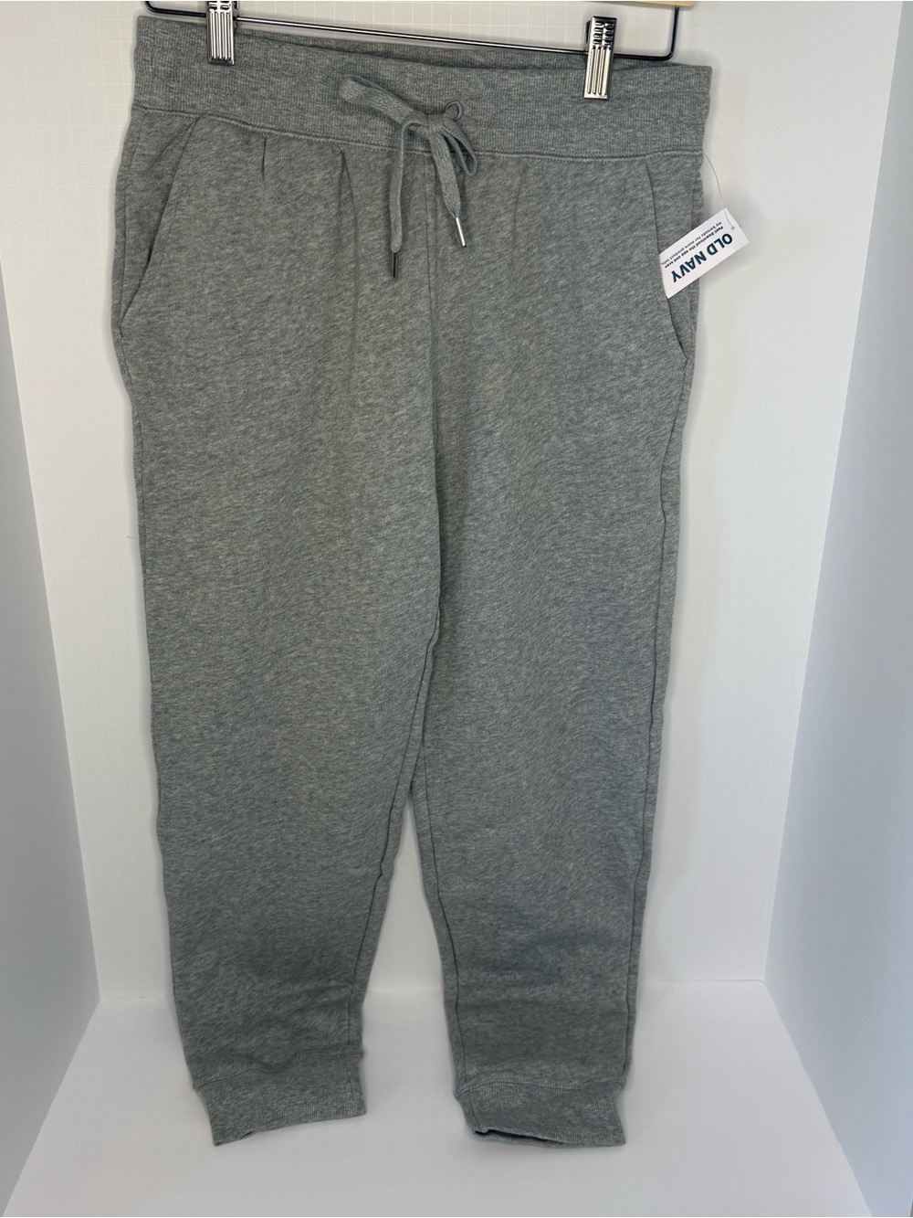 Old Navy Mid-Rise Vintage Street Jogger Heather Gray Womens Pants MED PETITE New
